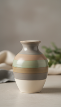 Ceramic stoneware vase with matte glaze
