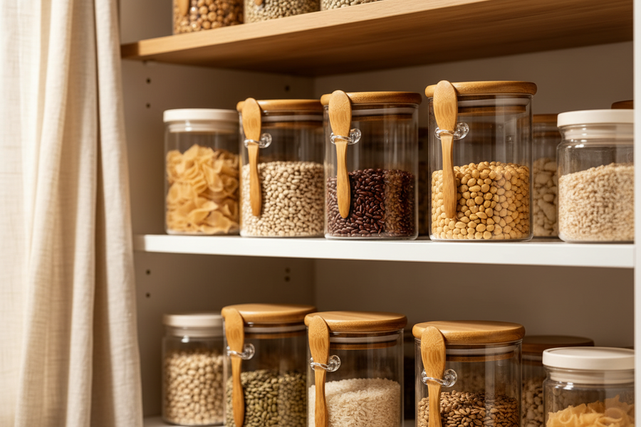 PureSeal™ Glass Storage Jars – 6-Piece Set