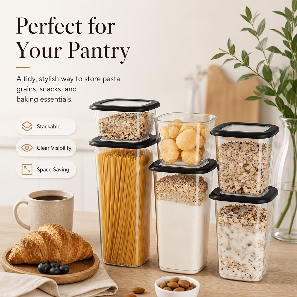 PantryPure™ Airtight Food Storage Containers – 28-Piece Set