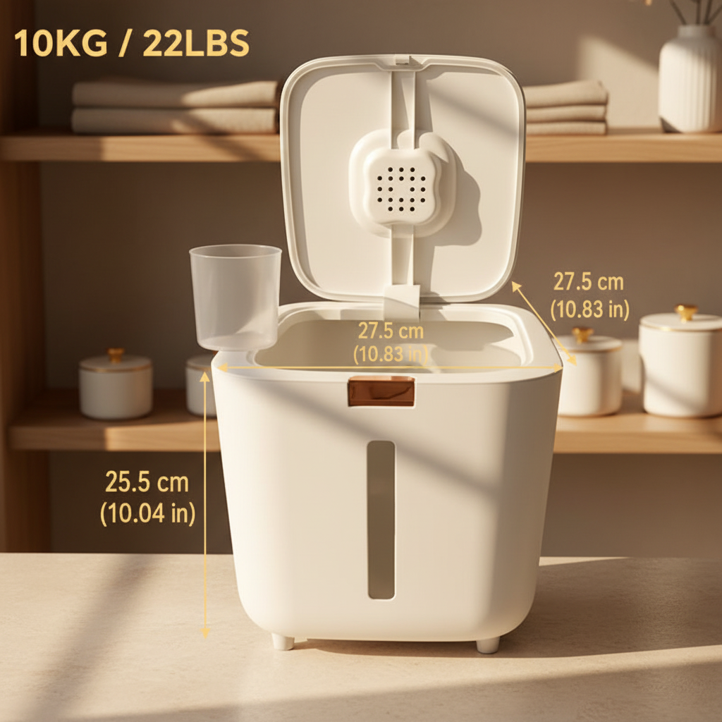 SealStore™ Grain Storage Container with Measuring Cup 10 Kg