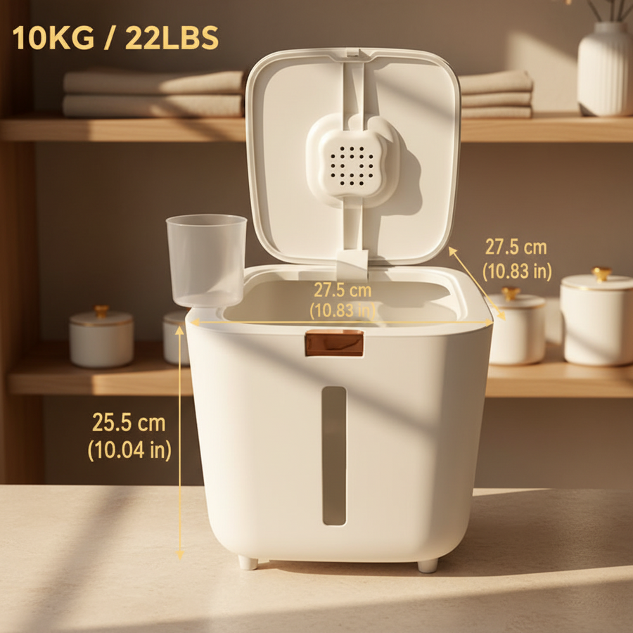 SealStore™ Grain Storage Container with Measuring Cup 10 Kg