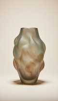 Mist Glass Sculptural Vase